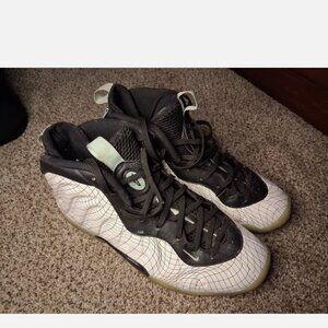 Nike Little Posite One Foamposite Platinum Tint Warped Grid Sz 7 Y CW1596-005